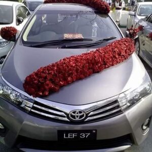 Fresh Red Rose Garland Belt Car Decor
