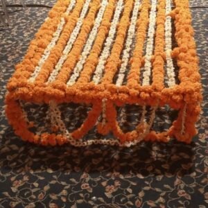 Linear Jasmine & Amber Marigold "Lahar" Chadar