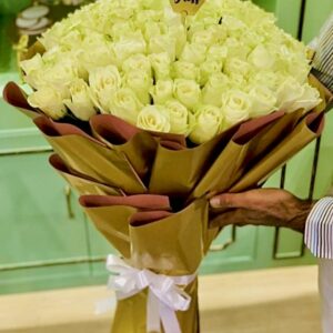 Imported White Roses Bouquet