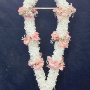 PINK GLADILOUS AND WHITE HAAR